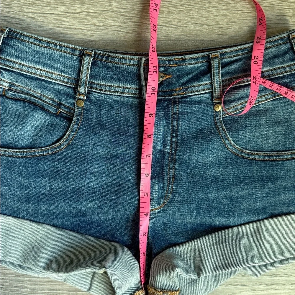 Anthropologie PILCRO  Rolled Denim Shorts 26 - Picture 6 of 10